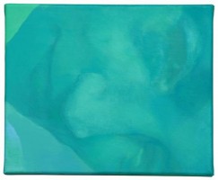 Part II Triptych “Green light”, 2013, acrylic painting on canvas, 22 x 81 cm
