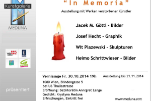 „In Memoria” – Ausstellung mit Werken verstorbener Künstler.