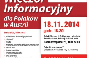 Wieczór informacyjny dla Polaków w Austrii Wieczór informacyjny dla Polaków w Austrii