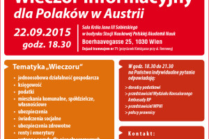 Wieczór Informacyjny dla Polaków w Austrii. Wieczór Informacyjny dla Polaków w Austrii.