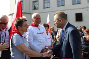 Elżbieta Rybarska i Dr. Aleksander Korybut-Woroniecki, Konsul Generalny Ambasady RP w Wiedniu.