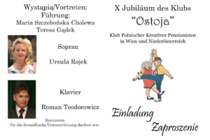 10. Rocznica Klubu Polskich Kreatywnych Pensjonistów „Ostoja”