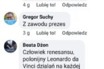 Hejt przyjaciół J.Hafner przeciwko A.Kempie na portalu społecznościowym.