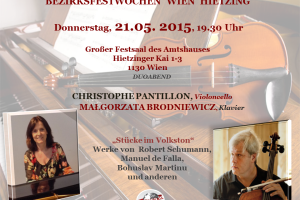 Bezirksfestwochen Wien Hietzing – Christophe Pantillon & Małgorzata Brodniewicz.