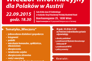 Wieczór Informacyjny dla Polaków w Austrii.