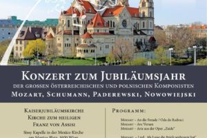Konzert zum Jubiläumsjahr – Der grossen Östereichischen und Polnischen Komponisten.