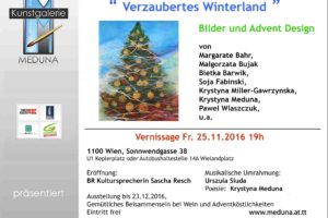 „Verzaubertes Winterland” – vernissage 25.11.2016